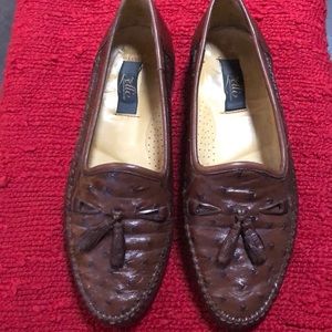 Ostrich loafers!